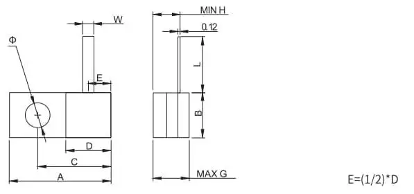 single hole flanged terminations